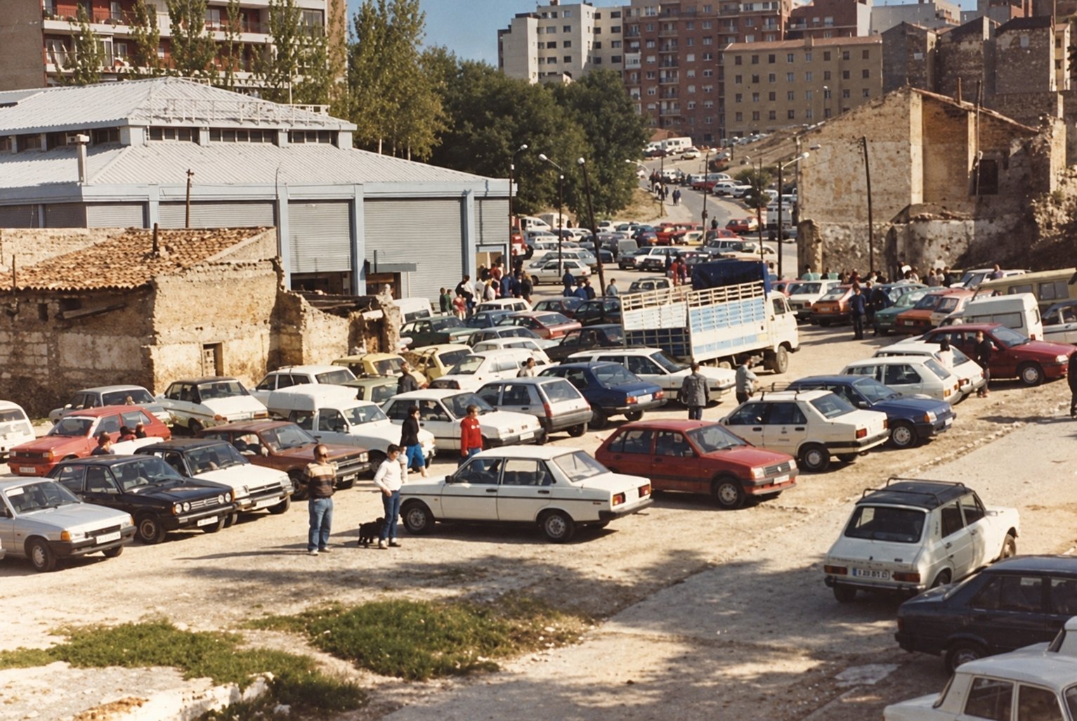 Fotografía antigua del mercado donde nació Carnicería San Cayo